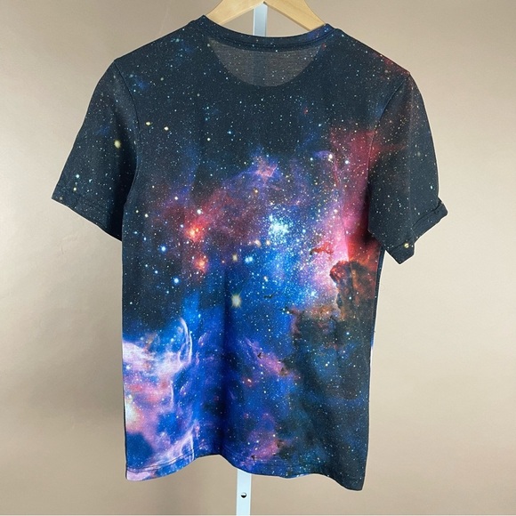 Yizzam Men's Small Space Galaxy Astrology All Around Graphic Tee Made in USA - Picture 2 of 6